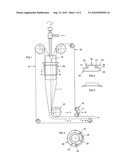 Method and a Device for the Dewatering of a Fibre Suspension in a Vertical Elongate Container Formed of Two Endless Wire Bands diagram and image