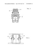 CROSS-FIELD SHRINK-FIT DEVICE WITH MEANS FOR LIMITING MAGNETIC FLUX LOSSES diagram and image