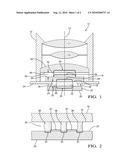 Optical system for controlling light propagation along a light path diagram and image