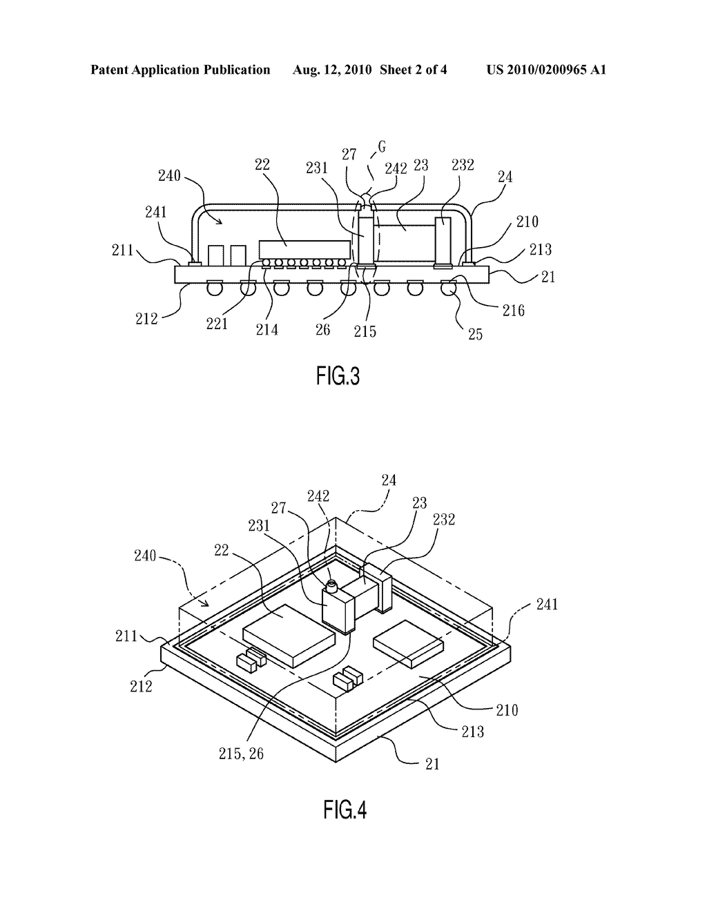 PACKAGE STRUCTURE FOR WIRELESS COMMUNICATION MODULE - diagram, schematic, and image 03