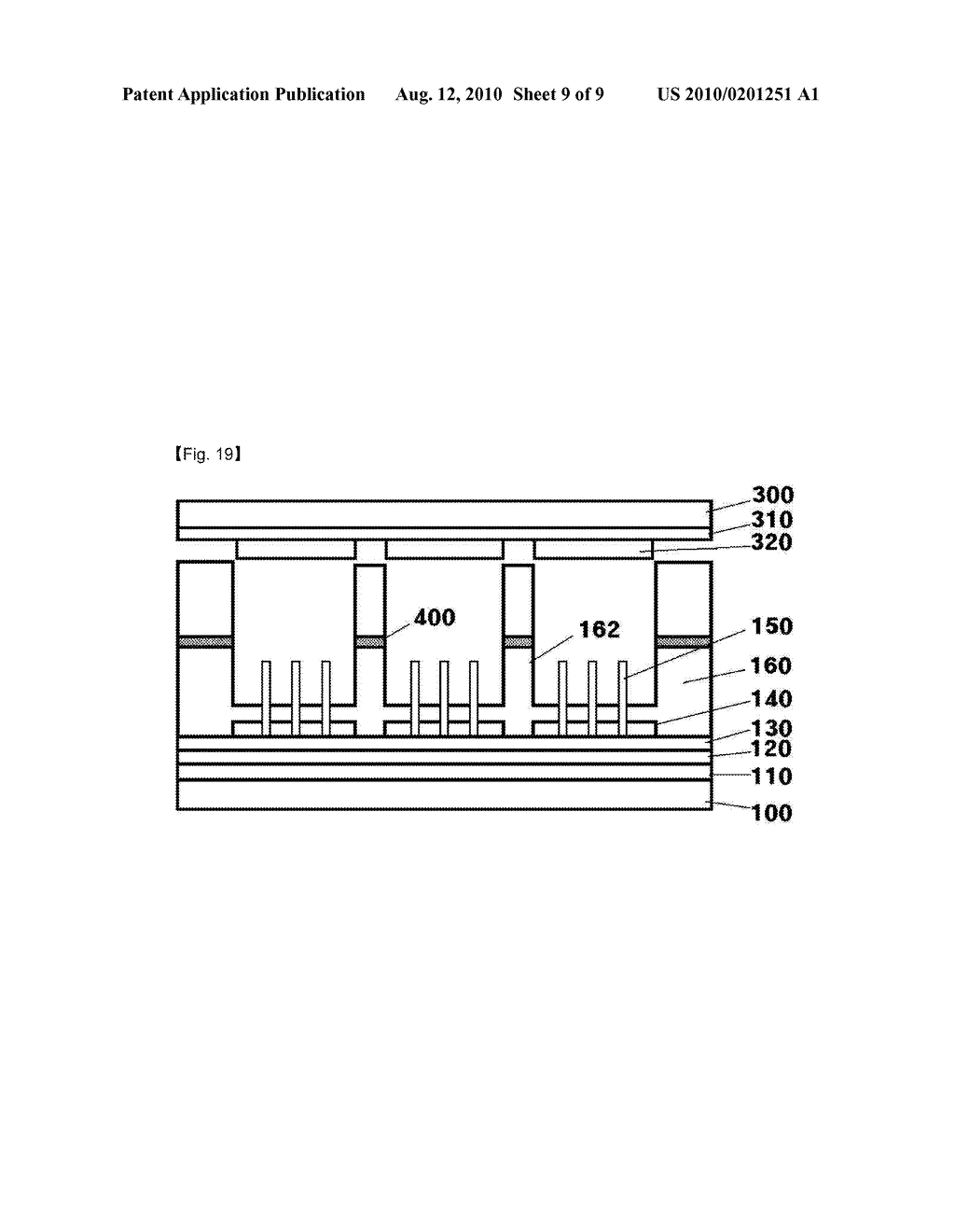 FIELD EMISSION DISPLAY AND MANUFACTURING METHOD OF THE SAME HAVING SELECTIVE ARRAY OF ELECTRON EMISSION SOURCE - diagram, schematic, and image 10
