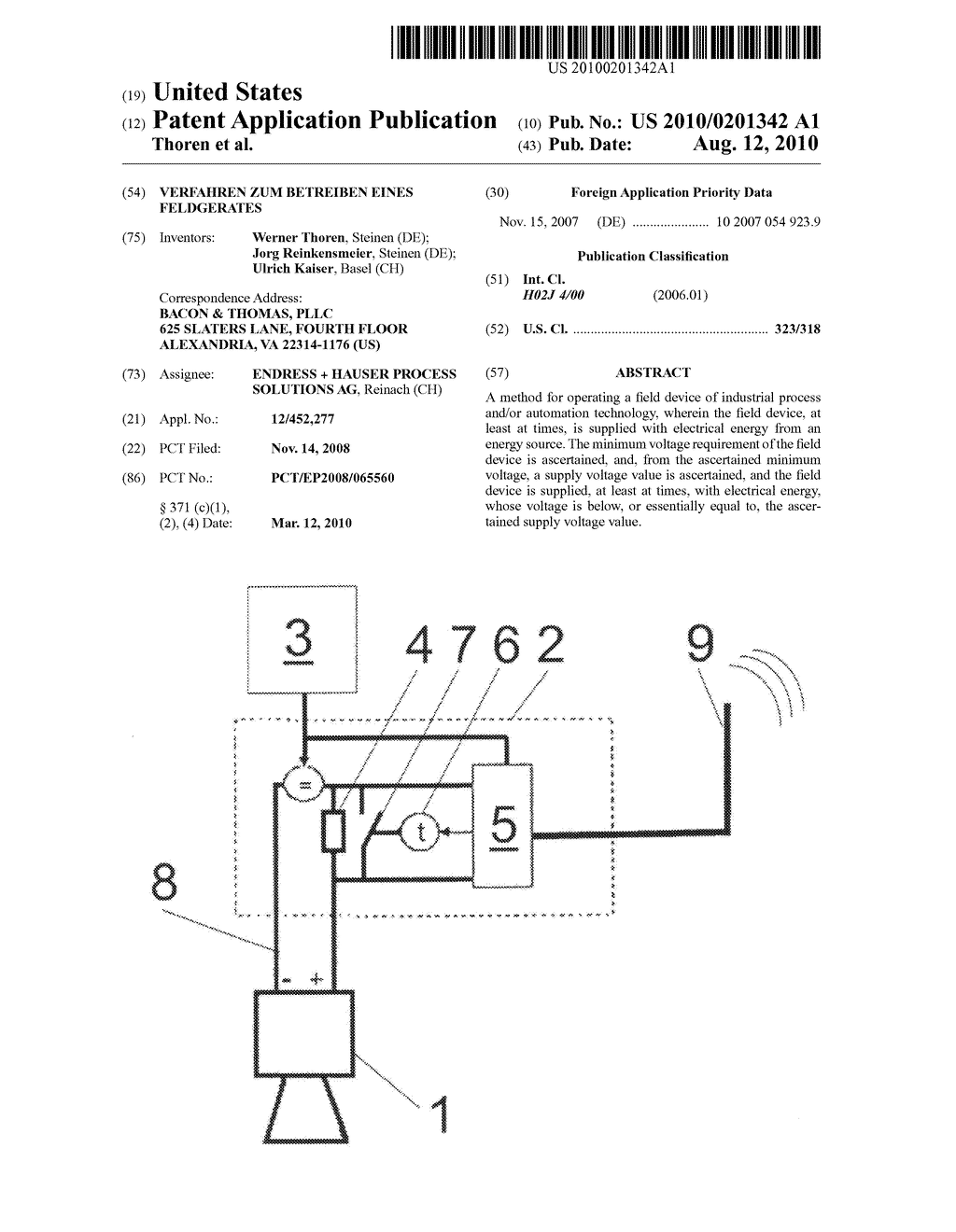 Verfahren zum Betreiben eines Feldgerates - diagram, schematic, and image 01