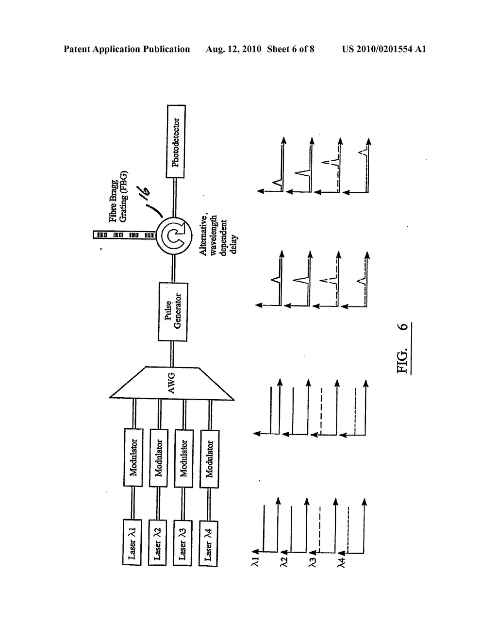 METHOD AND DEVICE FOR GENERATING AN ELECTRICAL SIGNAL WITH A WIDE BAND ARBITRARY WAVEFORM - diagram, schematic, and image 07