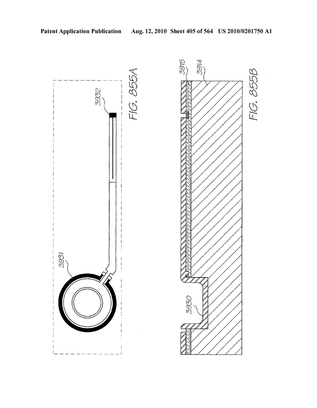 FLUID EJECTION DEVICE WITH OVERLAPPING FIRING CHAMBER AND DRIVE FET - diagram, schematic, and image 406