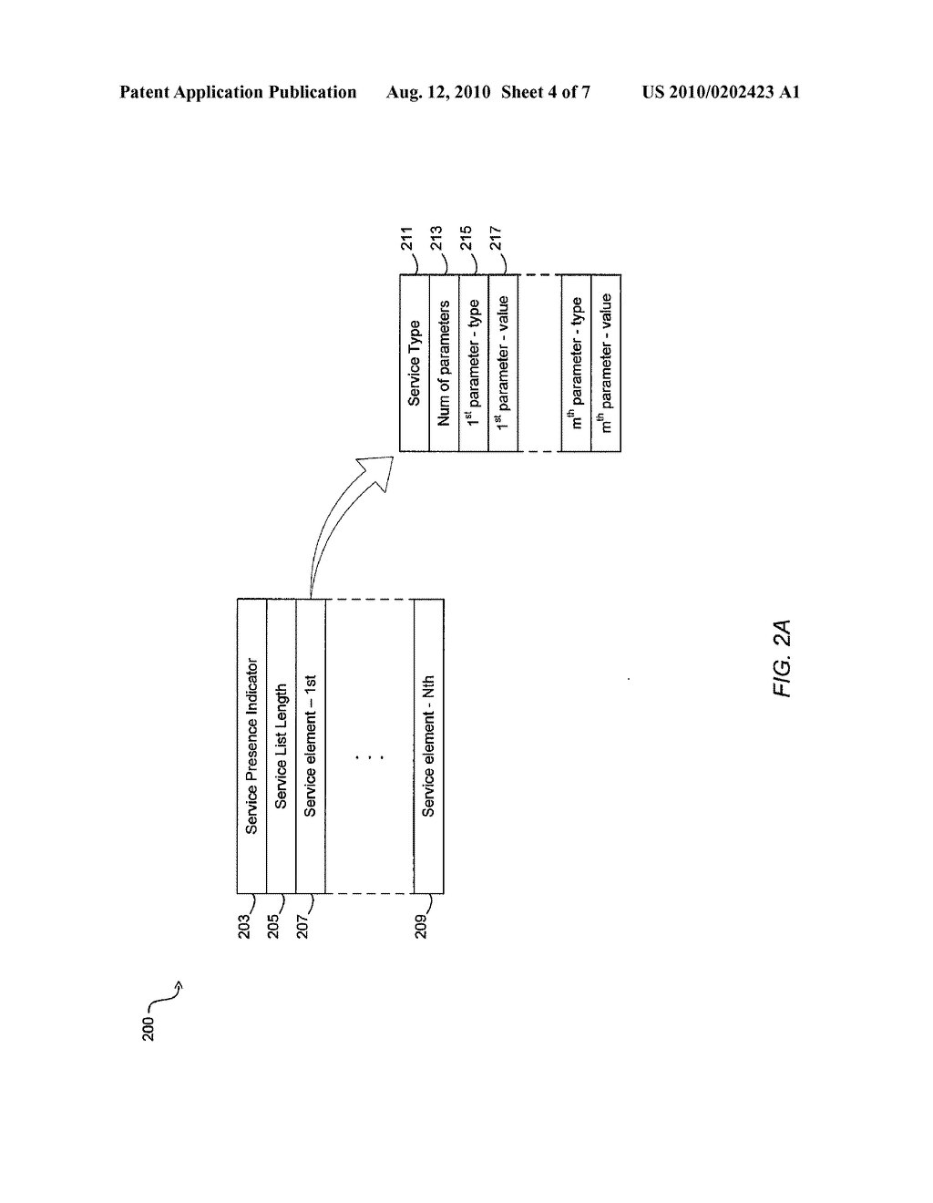 SERVICE ADVERTISEMENT IN A COMMUNICATION DEVICE - diagram, schematic, and image 05