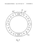 CLAMPING ARRANGEMENT AND EJECTOR AND CONICAL RING FOR THE SAME diagram and image