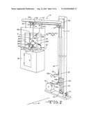 APPARATUS AND METHODS FOR LIFTING AND LOWERING VERTICALLY MOUNTED DEVICES diagram and image