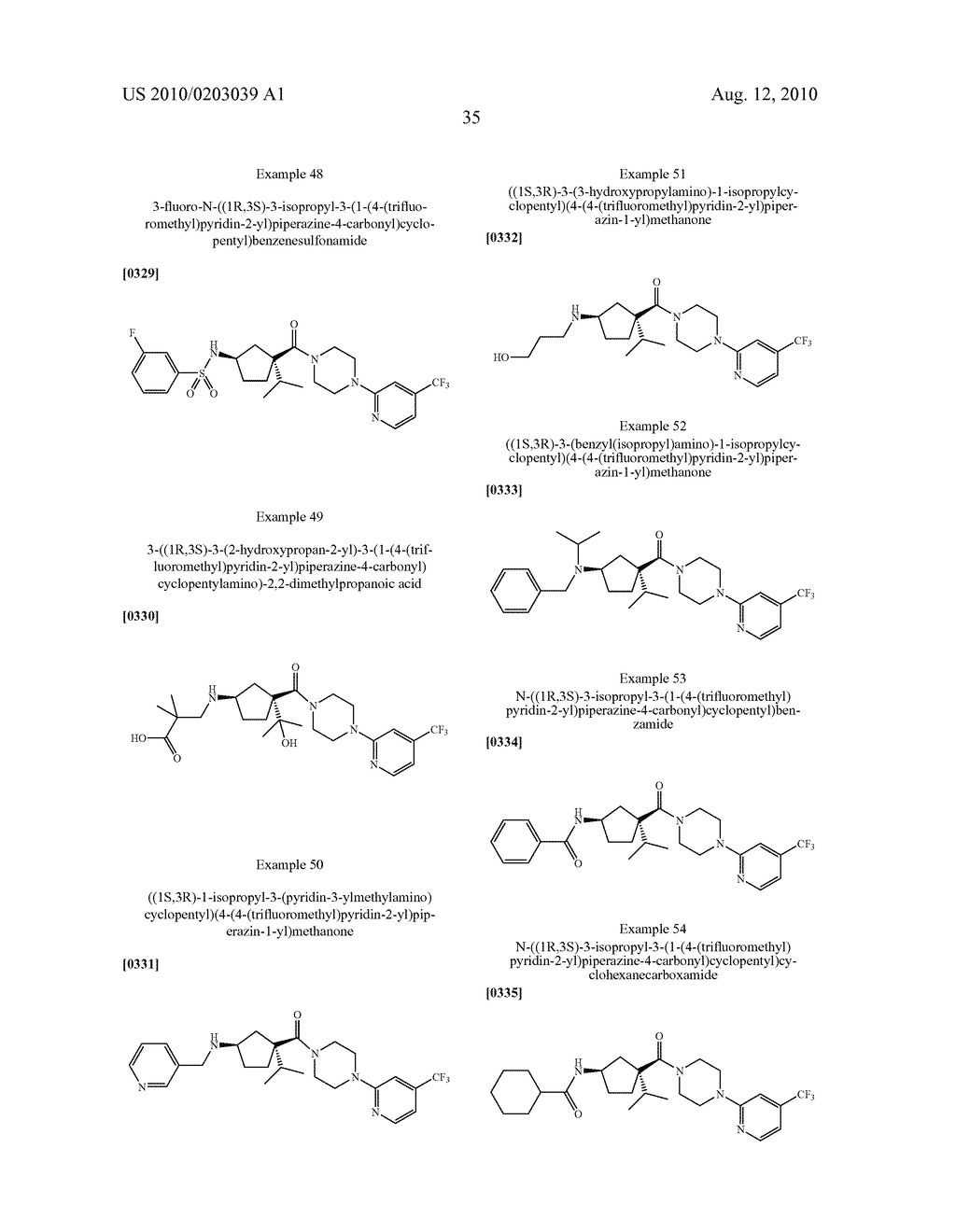 3-AMINOCYCLOPENTANECARBOXAMIDES AS MODULATORS OF CHEMOKINE RECEPTORS - diagram, schematic, and image 36
