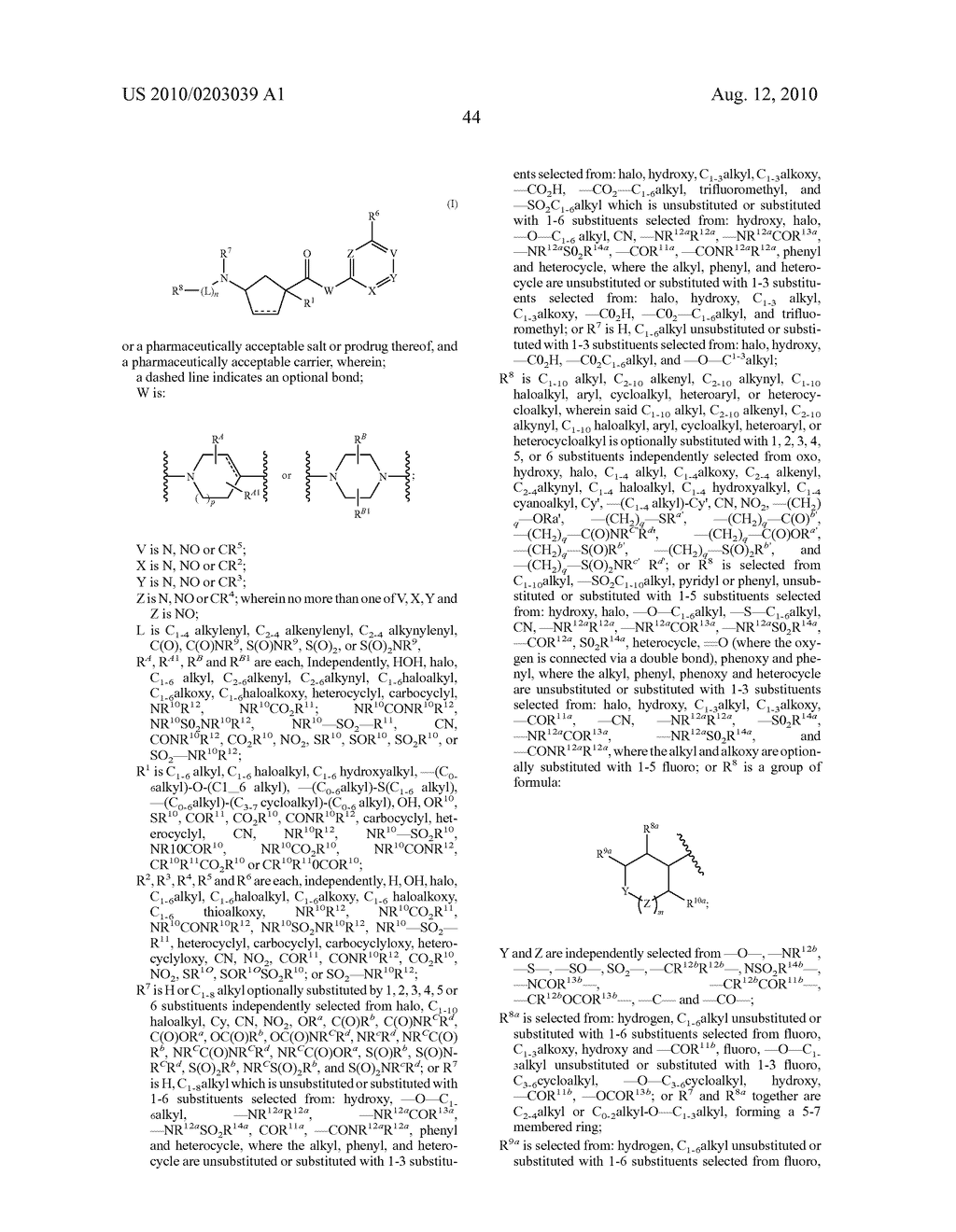3-AMINOCYCLOPENTANECARBOXAMIDES AS MODULATORS OF CHEMOKINE RECEPTORS - diagram, schematic, and image 45
