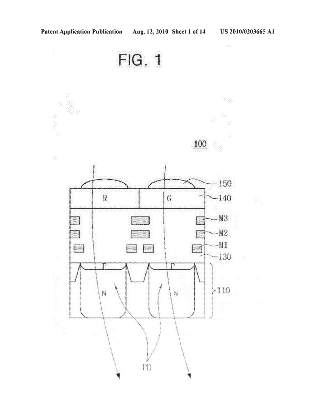 Methods of manufacturing an image sensor having an air gap - diagram, schematic, and image 02