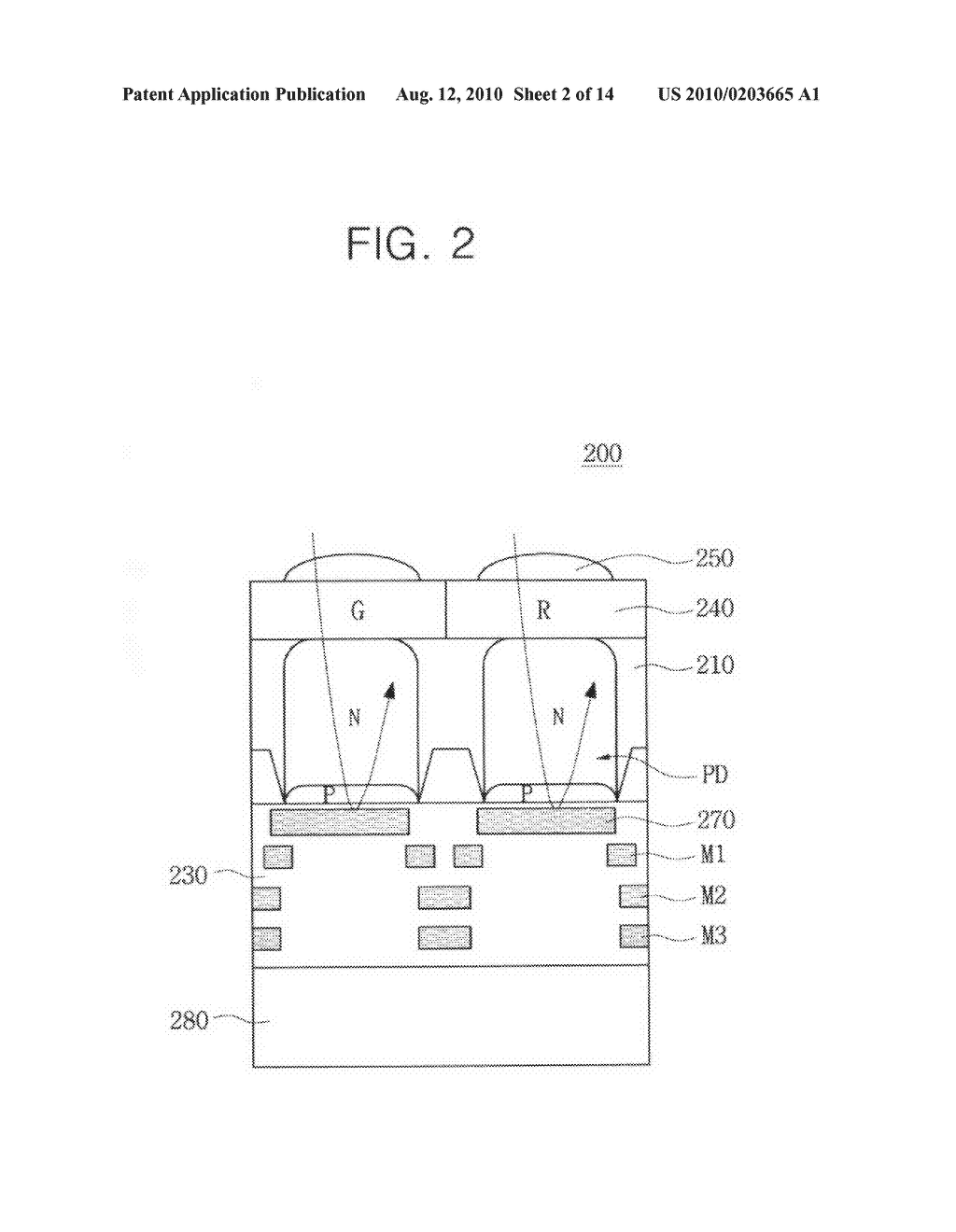 Methods of manufacturing an image sensor having an air gap - diagram, schematic, and image 03