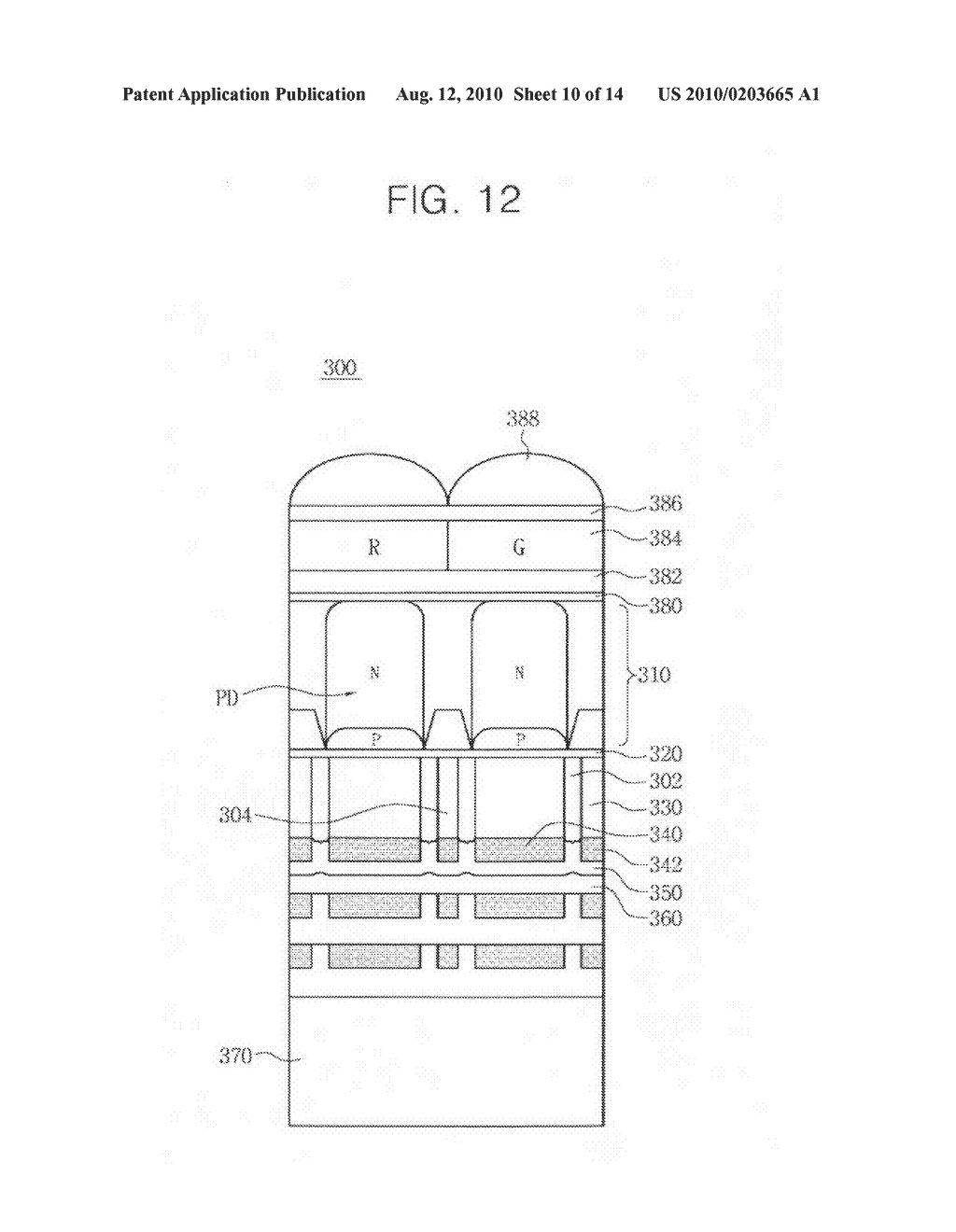 Methods of manufacturing an image sensor having an air gap - diagram, schematic, and image 11