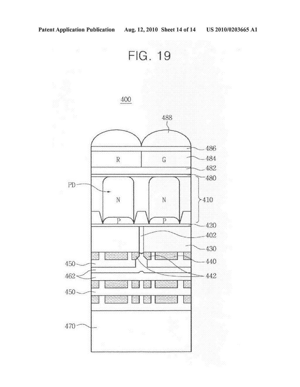 Methods of manufacturing an image sensor having an air gap - diagram, schematic, and image 15