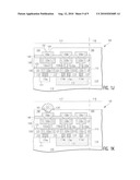 SEMICONDUCTOR CHIPS WITH REDUCED STRESS FROM UNDERFILL AT EDGE OF CHIP diagram and image