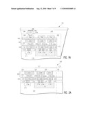 SEMICONDUCTOR CHIPS WITH REDUCED STRESS FROM UNDERFILL AT EDGE OF CHIP diagram and image