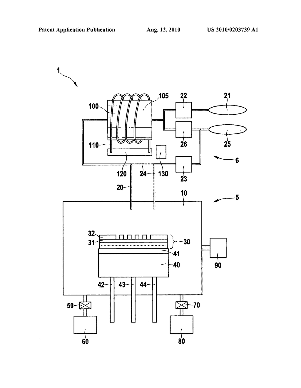 METHOD FOR ETCHING A LAYER ON A SILICON SEMICONDUCTOR SUBSTRATE - diagram, schematic, and image 02