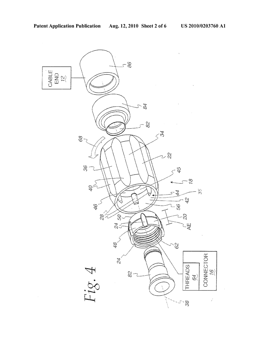 Connecting Assembly For An End Of A Coaxial Cable And Method Of Connecting A Coaxial Cable To A Connector - diagram, schematic, and image 03