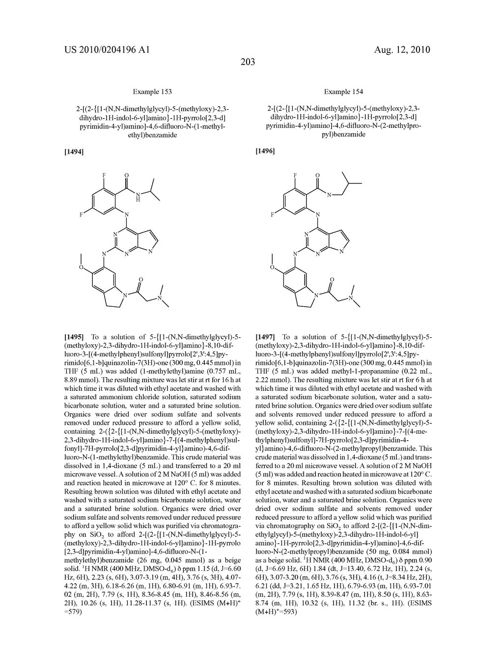 2-[2--1H-Pyrrolo[2,3-D]Pyrimidin-4-YL)Amino] Benzamide Derivatives As IGF-1R Inhibitors For The Treatment Of Cancer - diagram, schematic, and image 205