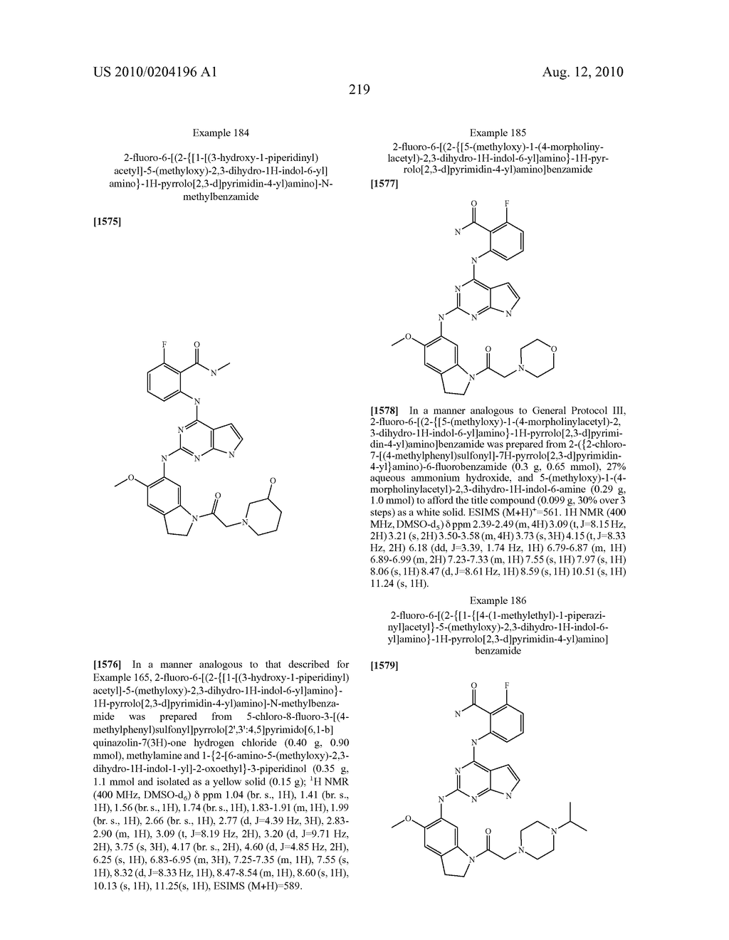2-[2--1H-Pyrrolo[2,3-D]Pyrimidin-4-YL)Amino] Benzamide Derivatives As IGF-1R Inhibitors For The Treatment Of Cancer - diagram, schematic, and image 221