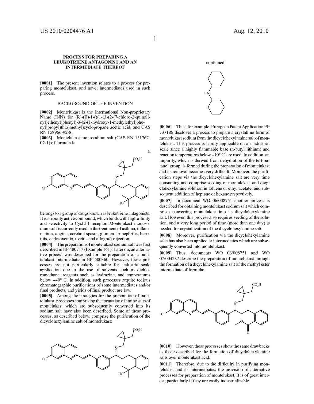 Process for preparing a leukotriene antagonist and an intermediate thereof - diagram, schematic, and image 03