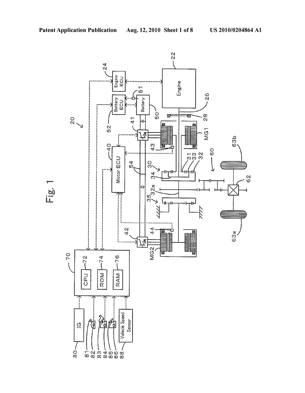 HYBRID VEHICLE AND CONTROL METHOD THEREOF - diagram, schematic, and image 02