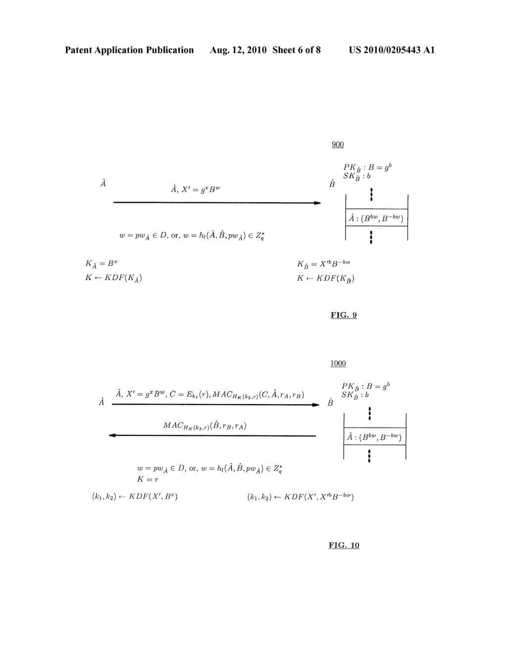 METHOD AND STRUCTURE FOR SELF-SEALED JOINT PROOF-OF-KNOWLEDGE AND DIFFIE-HELLMAN KEY-EXCHANGE PROTOCOLS - diagram, schematic, and image 07