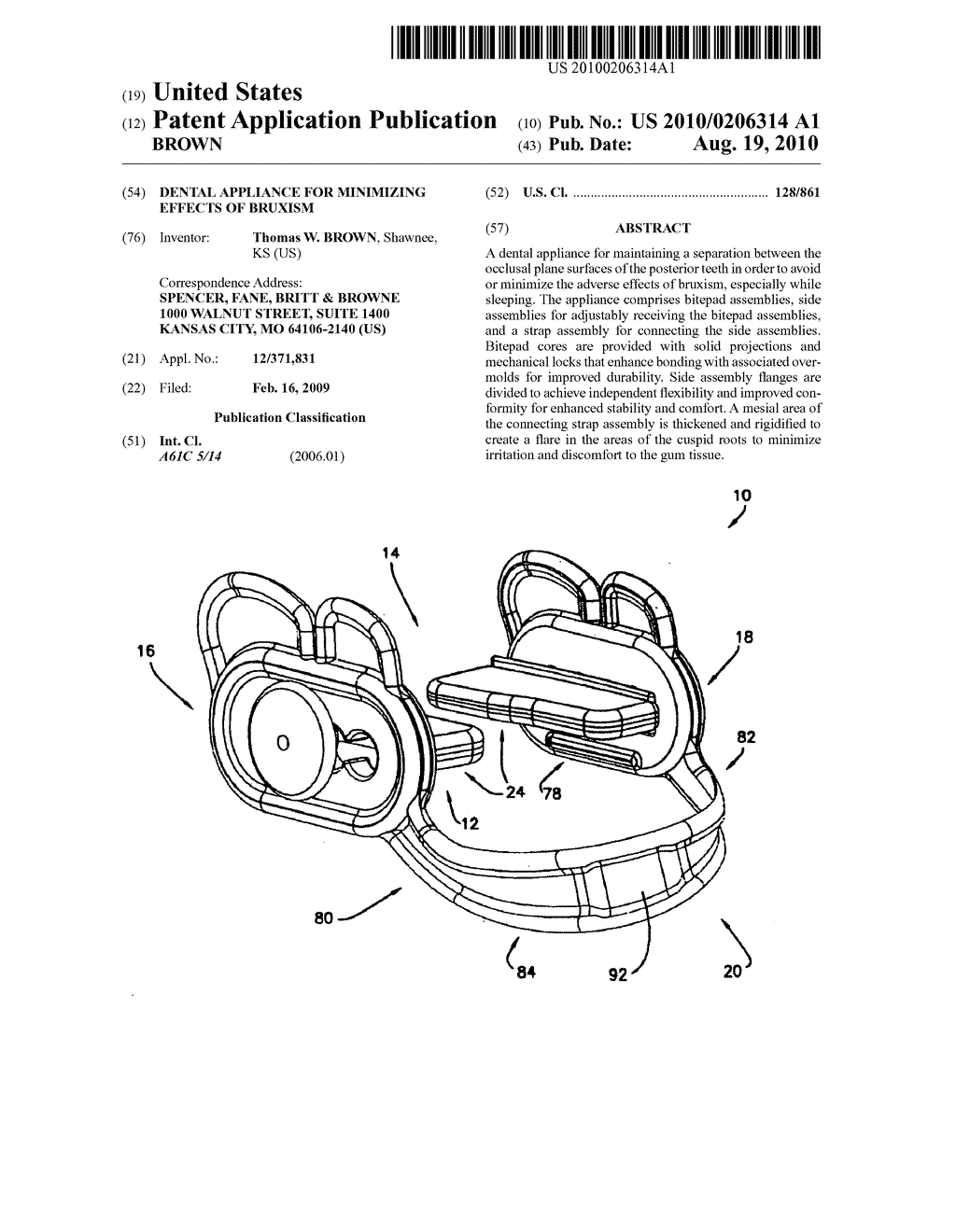 DENTAL APPLIANCE FOR MINIMIZING EFFECTS OF BRUXISM - diagram, schematic, and image 01