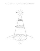 DEVICE FOR INCREASING THE LUMINOUS FLUX PER UNIT AREA WITH THE ABILITY TO REDUCE THE LIGHT-TAKING DISTANCE IN RESPECT TO THE OPPOSITE LIGHT SOURCE diagram and image