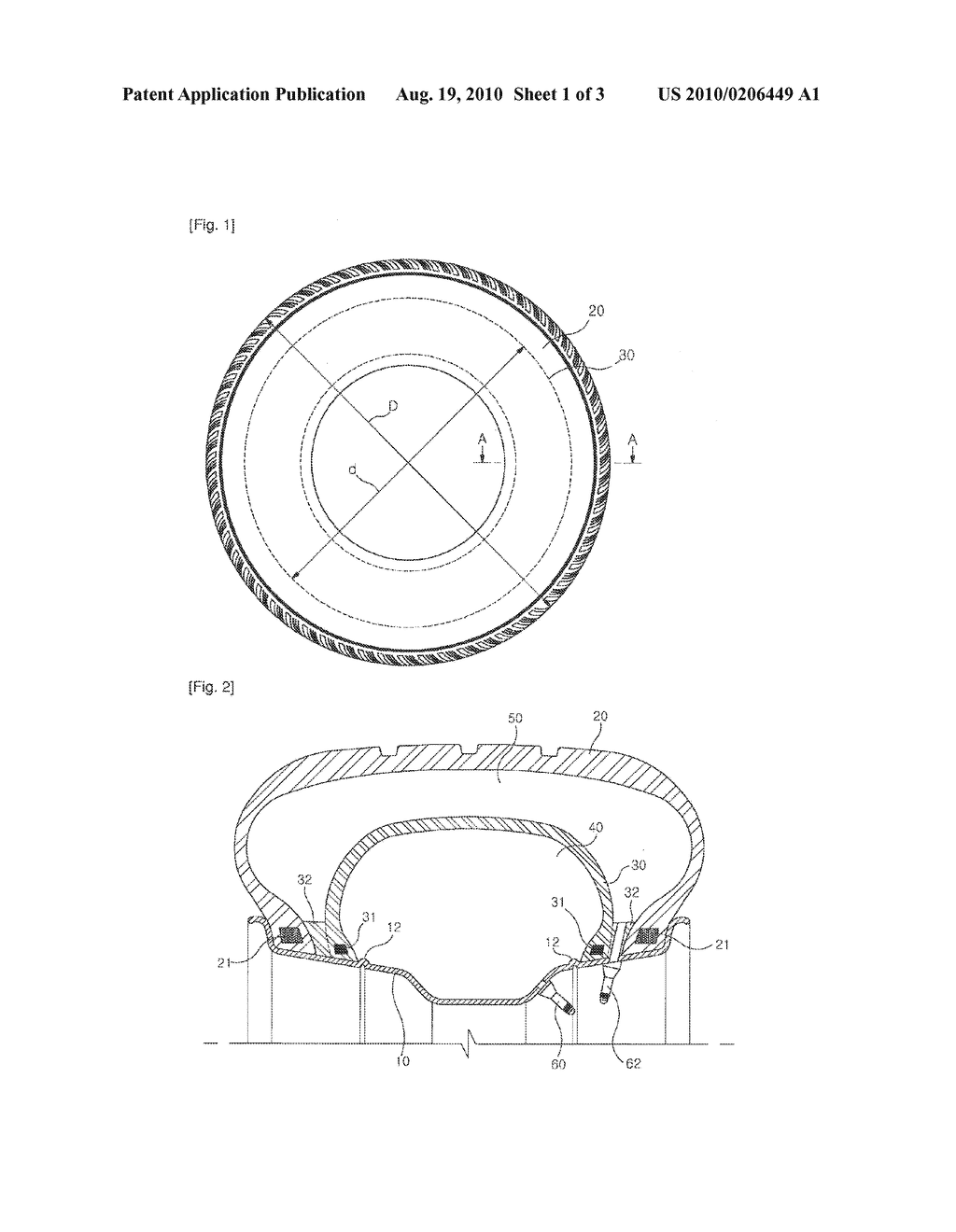 Vehicle Wheel Having Inner Tire And Outer Tire - diagram, schematic, and image 02