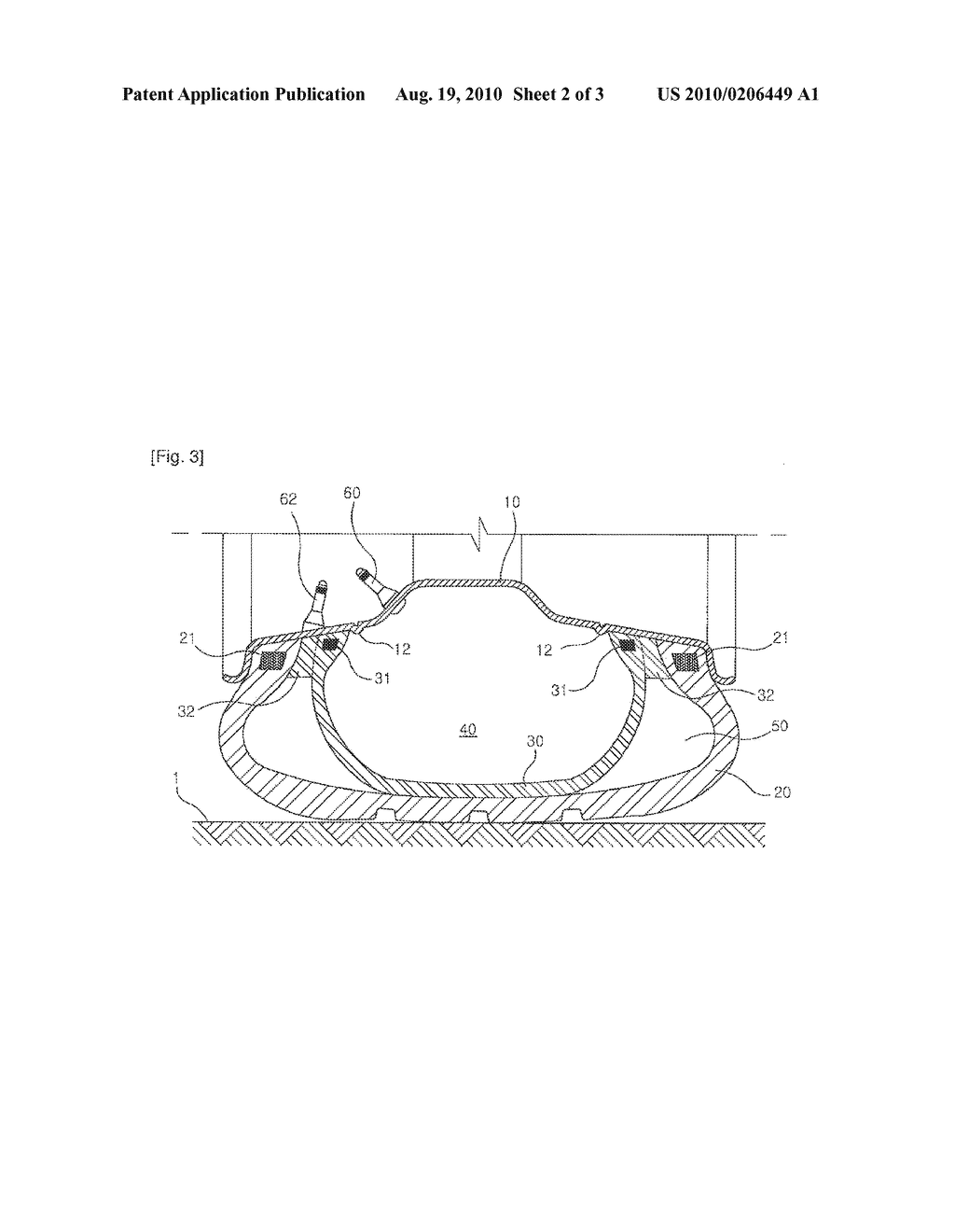 Vehicle Wheel Having Inner Tire And Outer Tire - diagram, schematic, and image 03