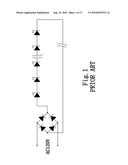 Light string with alternate LED lamps and incandescent lamps diagram and image
