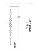 Light string with alternate LED lamps and incandescent lamps diagram and image