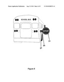 Mirror for Improved Visibility of Danger Zone Area on Right Side of School Buses diagram and image