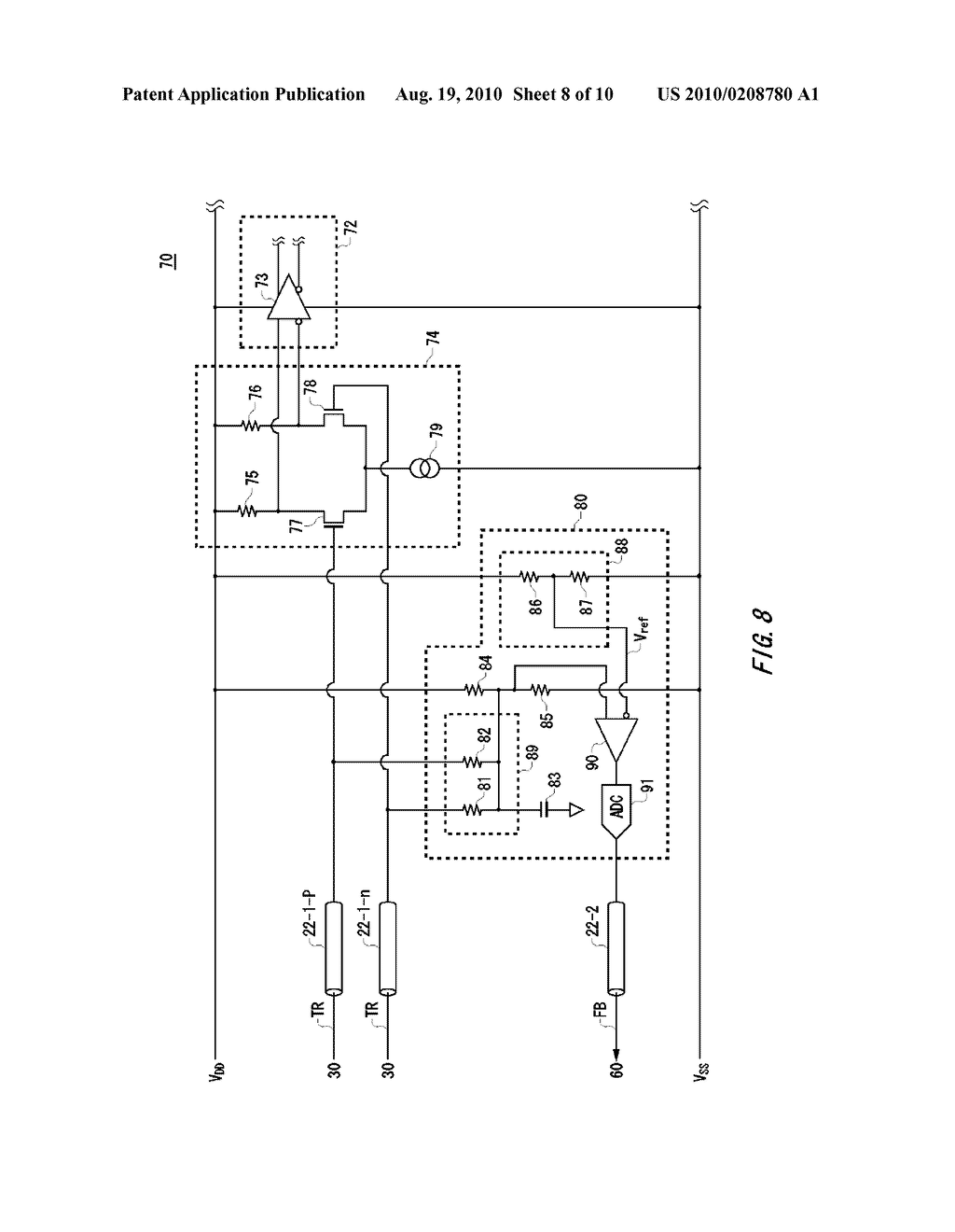 TRANSFER CIRCUIT, TRANSMITTER, RECEIVER AND TEST APPARATUS - diagram, schematic, and image 09