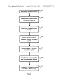 METHOD FOR CREATING A NEW SUMMARY OF AN AUDIOVISUAL DOCUMENT THAT ALREADY INCLUDES A SUMMARY AND REPORTS AND A RECEIVER THAT CAN IMPLEMENT SAID METHOD diagram and image