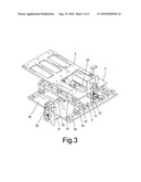 APPARATUS FOR RELEASING FOOD SLURRY ALONG PREDETERMINED COURSE diagram and image