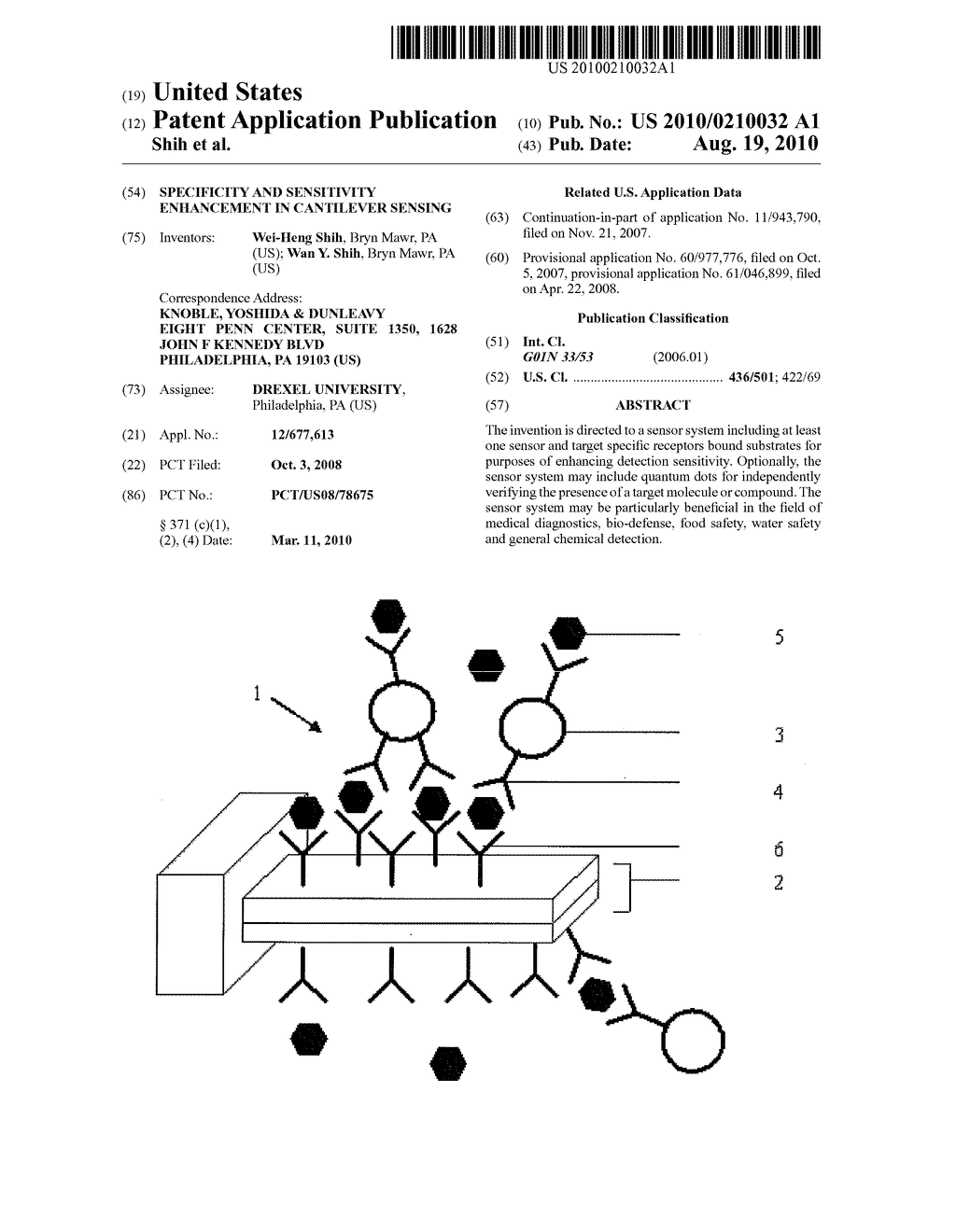 SPECIFICITY AND SENSITIVITY ENHANCEMENT IN CANTILEVER SENSING - diagram, schematic, and image 01