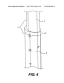 Integrated pole pad for sports support pole diagram and image