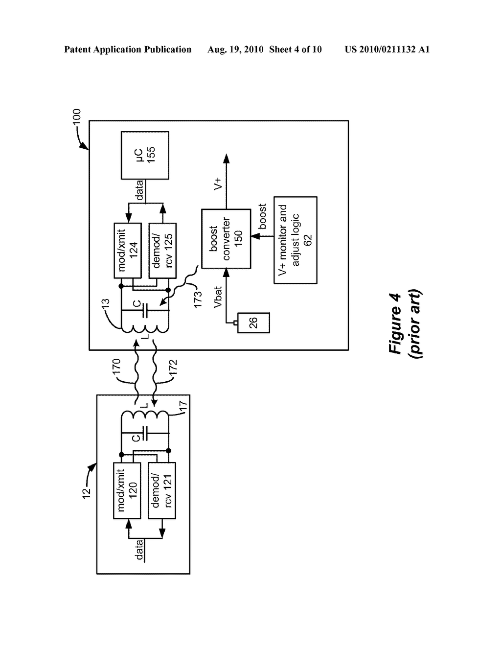 Selectable Boost Converter and Charge Pump for Compliance Voltage Generation in an Implantable Stimulator Device - diagram, schematic, and image 05