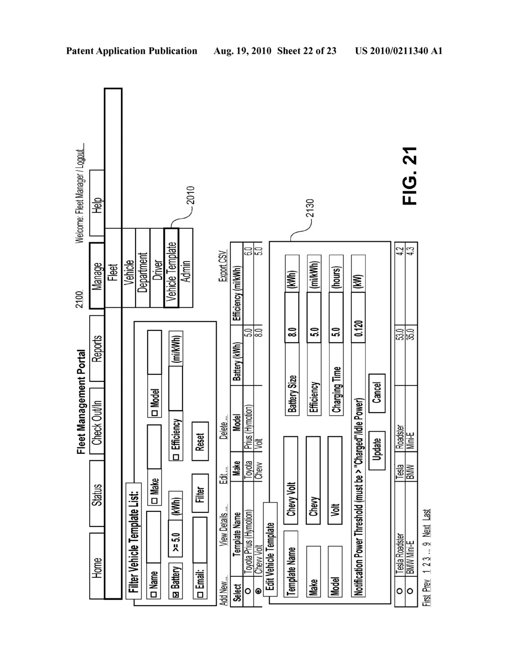 SYSTEM AND METHOD FOR MANAGING ELECTRIC VEHICLES - diagram, schematic, and image 23