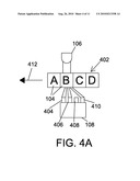 OPTICAL ENCODER AND METHOD FOR MEASURING DISPLACEMENT INFORMATION USING MULTIPLE OPTICAL TRACKS OF DIFFRACTIVE OPTICAL REGIONS HAVING DIFFERENT PERIODICITIES diagram and image