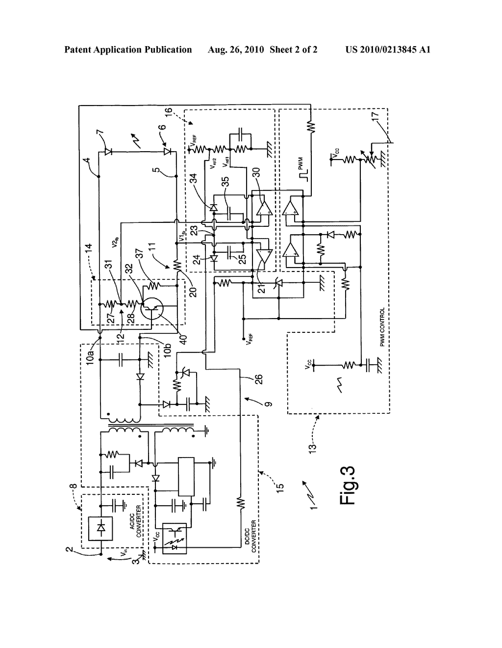 LED DRIVING DEVICE WITH VARIABLE LIGHT INTENSITY - diagram, schematic, and image 03