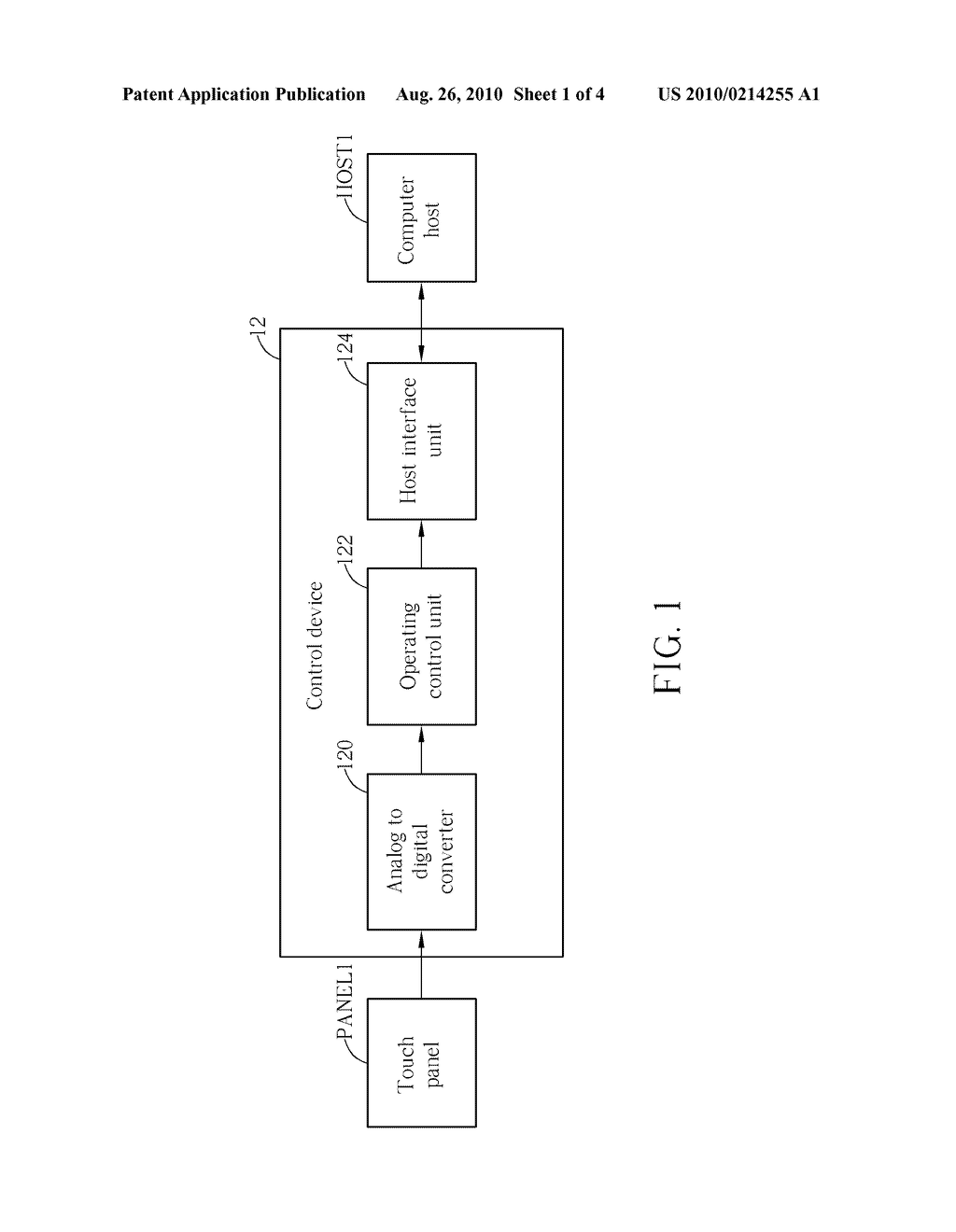 Energy-efficient Touch Panel Device and Related Method - diagram, schematic, and image 02