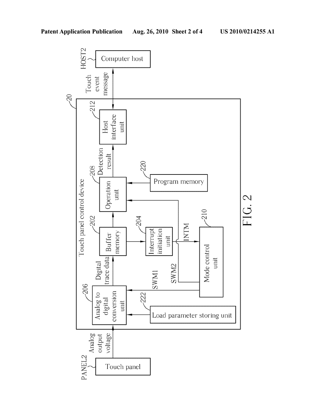 Energy-efficient Touch Panel Device and Related Method - diagram, schematic, and image 03