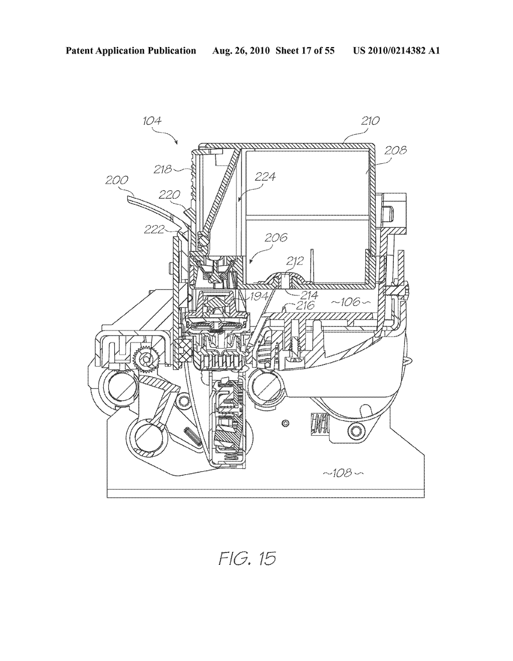 PRINTHEAD CARTRIDGE VALVE ASSEMBLY WITH DIAPHRAGM PRESSURE REGULATOR - diagram, schematic, and image 18