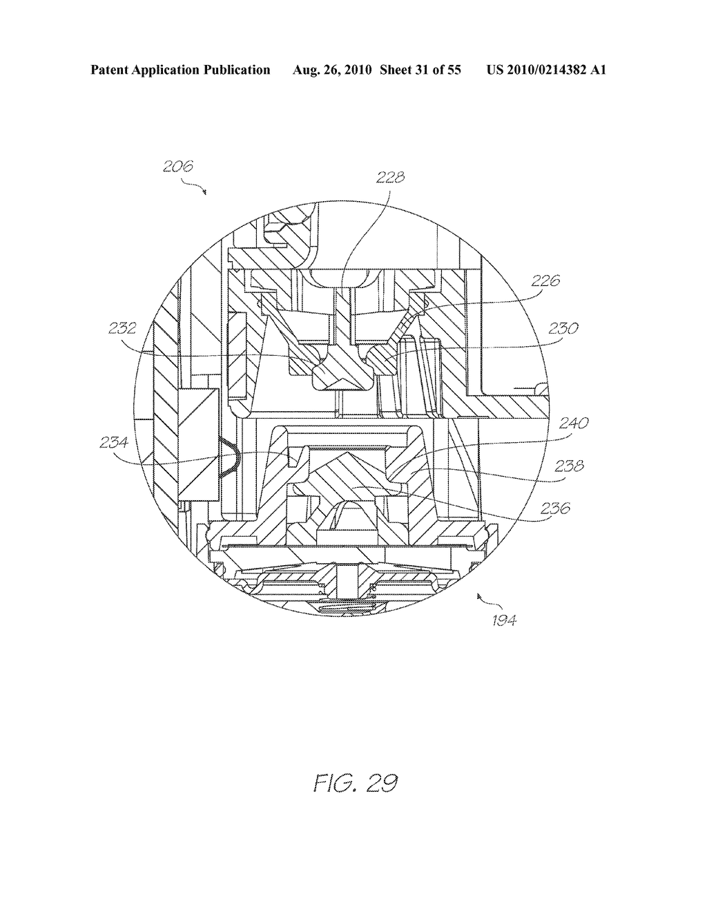 PRINTHEAD CARTRIDGE VALVE ASSEMBLY WITH DIAPHRAGM PRESSURE REGULATOR - diagram, schematic, and image 32