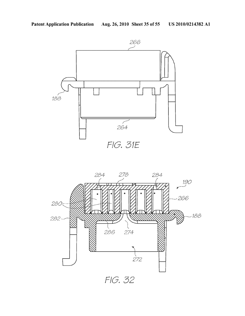 PRINTHEAD CARTRIDGE VALVE ASSEMBLY WITH DIAPHRAGM PRESSURE REGULATOR - diagram, schematic, and image 36