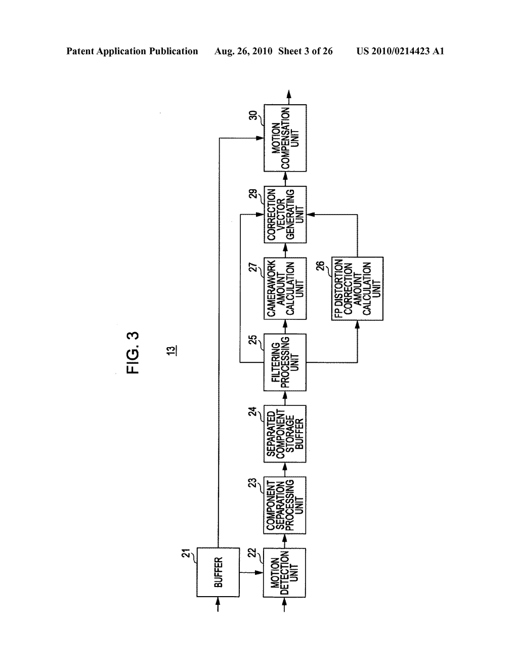 Image processing device, focal plane distortion component calculation method, image processing program, and recording medium - diagram, schematic, and image 04