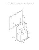 Projector frame for double-function projection diagram and image