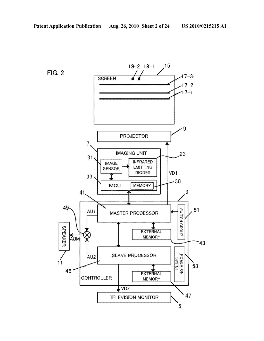 OBJECT DETECTING APPARATUS, INTERACTIVE SYSTEM, OBJECT DETECTING METHOD, INTERACTIVE SYSTEM REALIZING METHOD, AND RECORDING MEDIUM - diagram, schematic, and image 03
